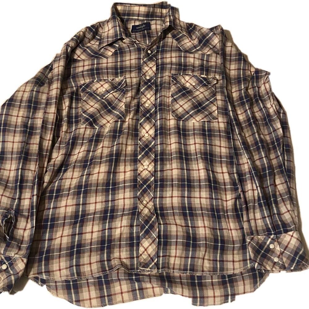 Wrangler pearl snap button up